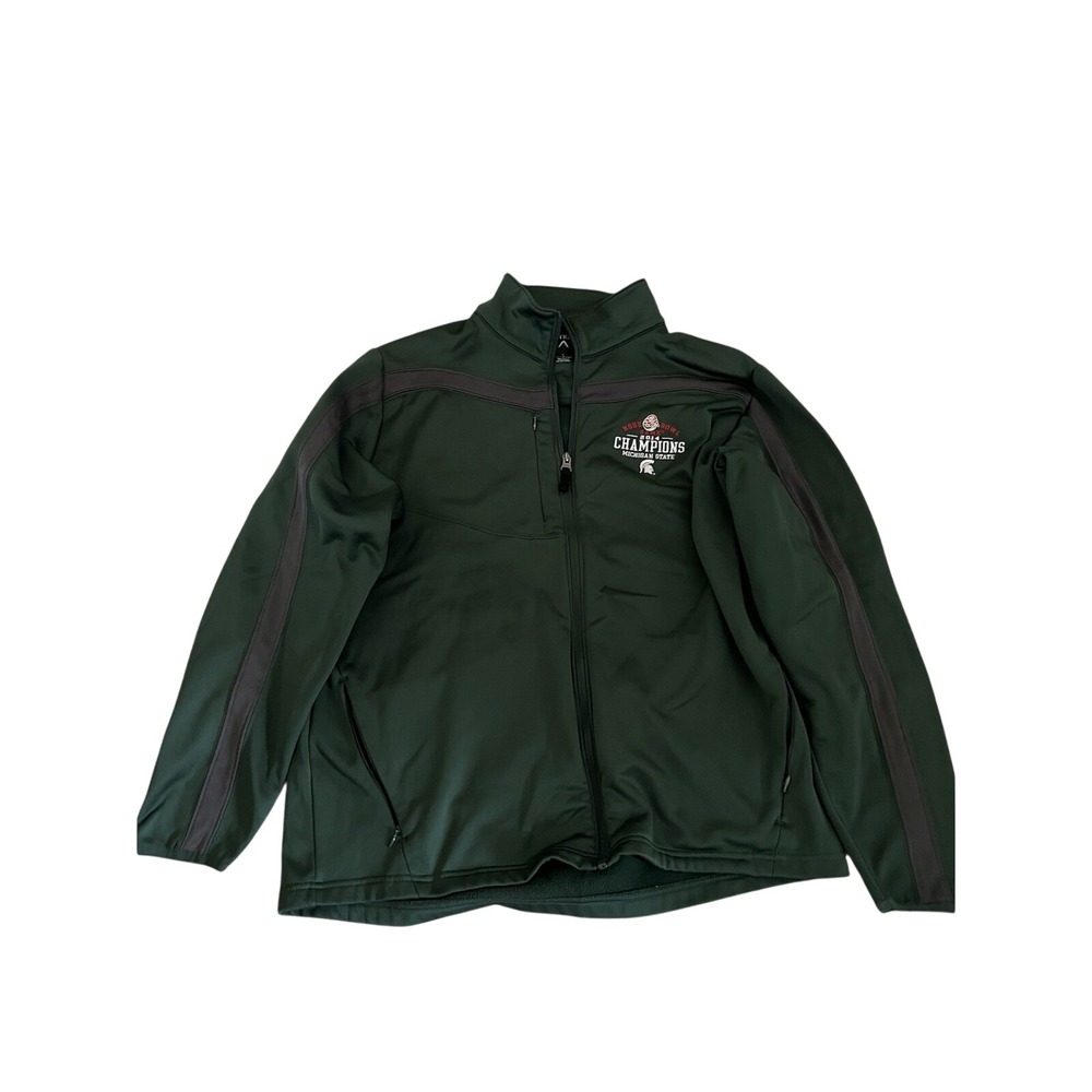Antigua Mens Michigan State Spartans 2014 Rose Bowl Champions Jacket Green Large